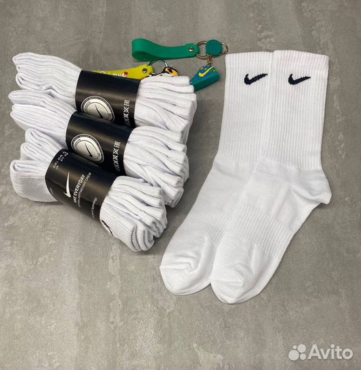 Носки Nike Everyday (Высокие / Белые)