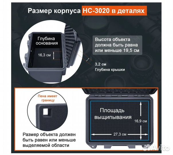 Кейс защитный ударопрочный Lykus HC-3020