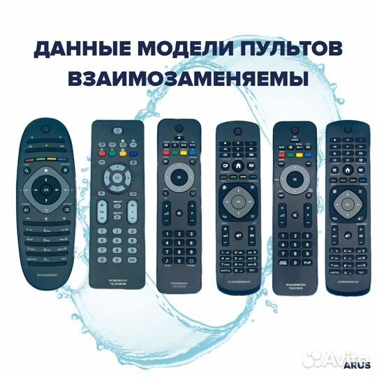 Пульт philips, для телевизора Philips RC2023601/01