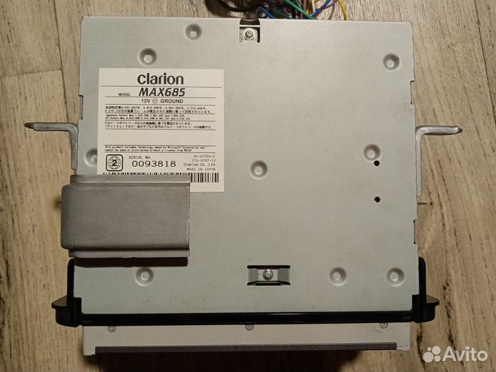 Автомагнитола 2din clarion max 685