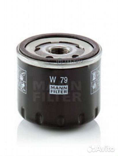 Mann-filter W 79 Фильтр масл.renault laguna,megane,scenic,clio,kangoo 1.5-1.9dCI 2000