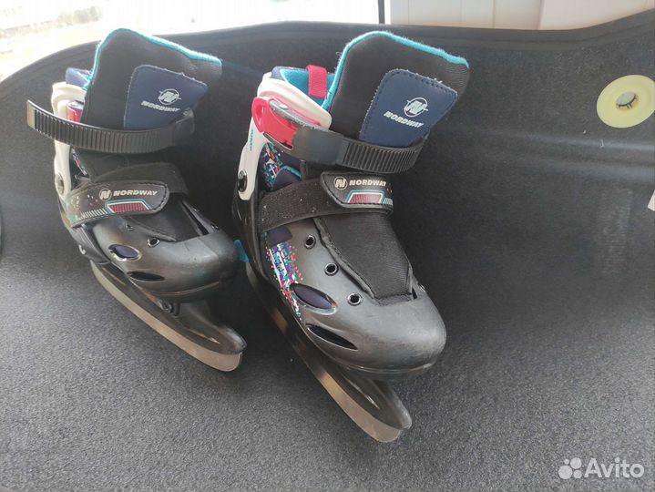 Коньки детские раздвижные 30-33 р-р