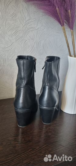 Казаки Mango 39 нат.кожа