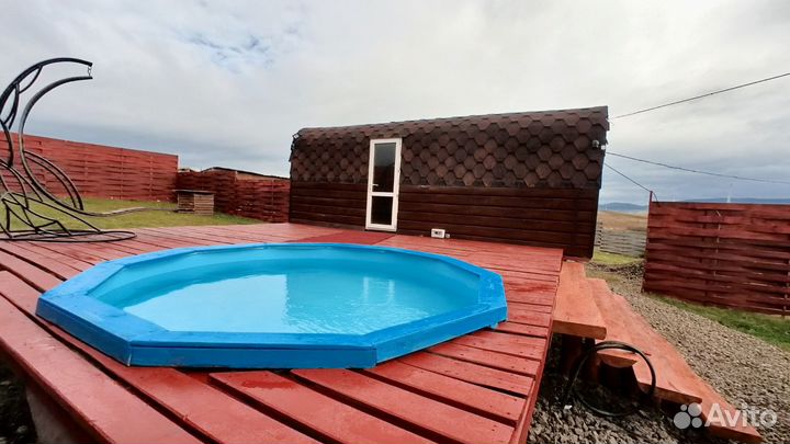 Баня сауна с бассейном