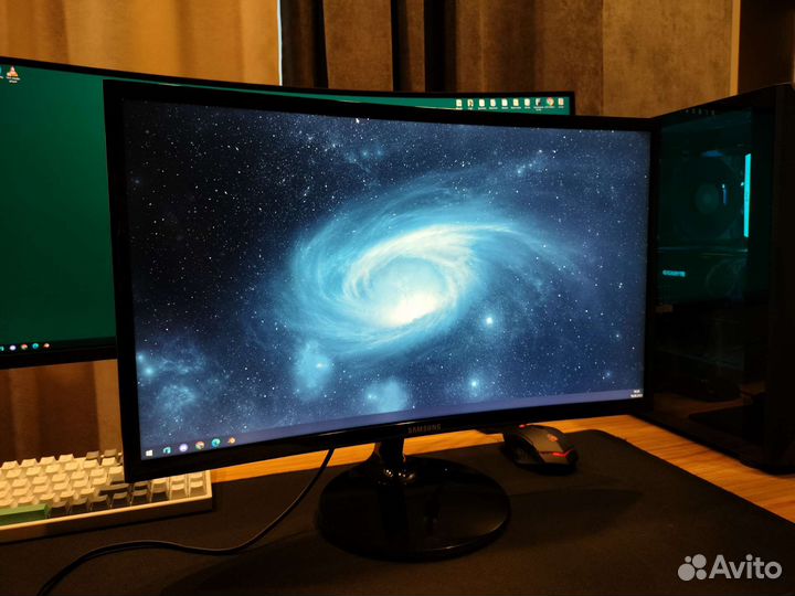 Монитор Samsung CF39 C24F390FHI черный, 23.5