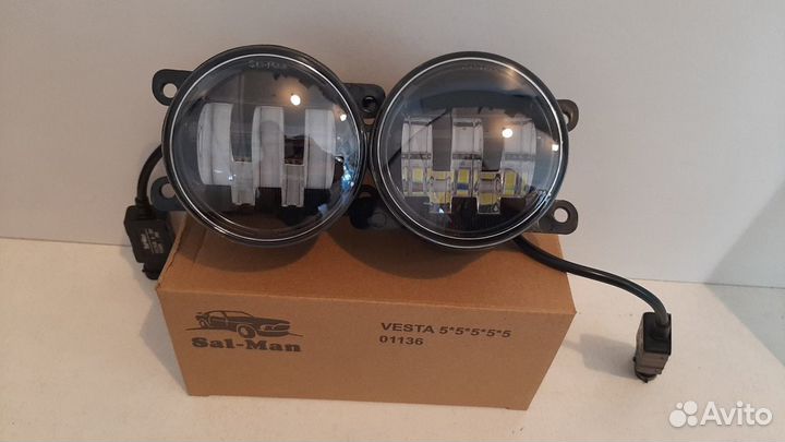 Фары туманки Салман ваз Лада Веста,Гранта FL,Рено