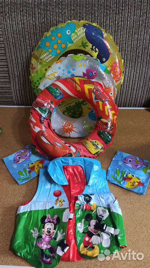 Круги для плавания, жилет.нарукавники