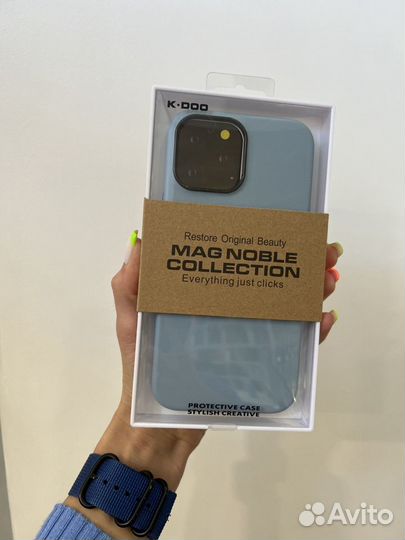 Чехол кожанный K-Doo MagSafe для iPhone 13 pro max