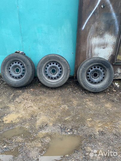 Штампованые диски на летний резине для bmw e39