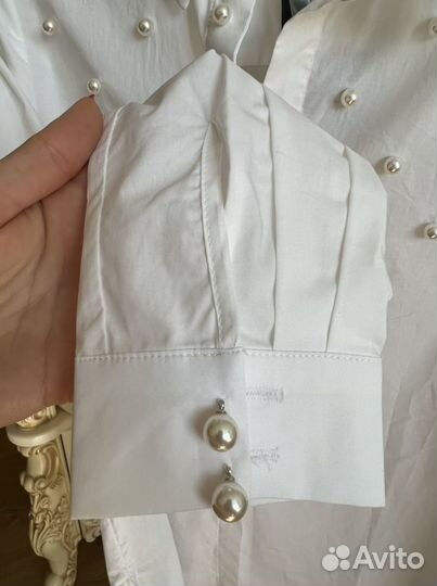 Рубашка белая lime р. 40-42 (новая с биркой)