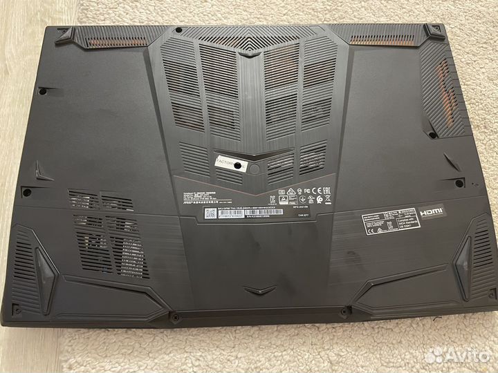 Ноутбук MSI с RTX 3060