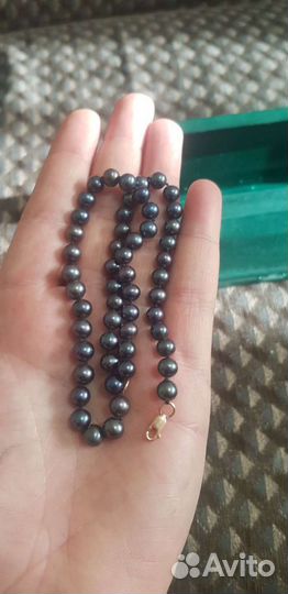 Черный жемчуг золото 585