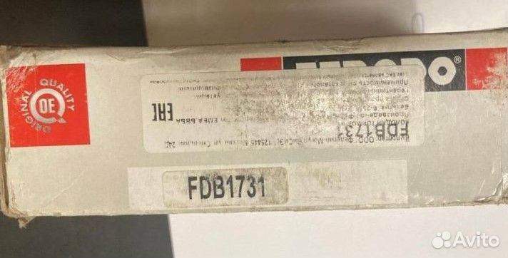 Колодки тормозные ferodo FDB1731. FDB 1715
