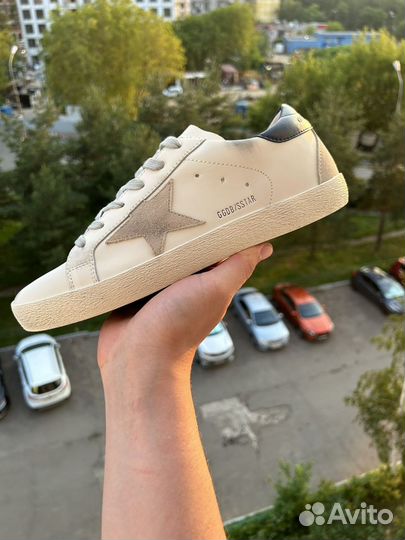 Кеды golden goose белые мужские кожаные 41-45