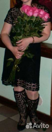 Платье вязаное