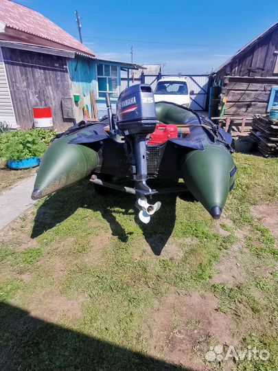 Продам лодку пвх мотор ямаха. с прицепом