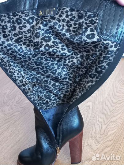 Демисезонные сапоги 37 натуральная кожа