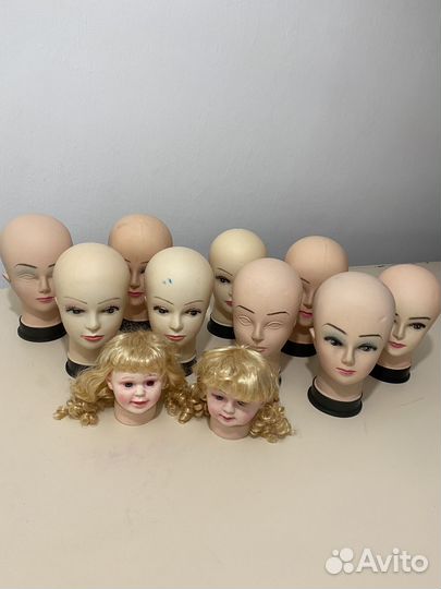 Манекен голова для головных уборов