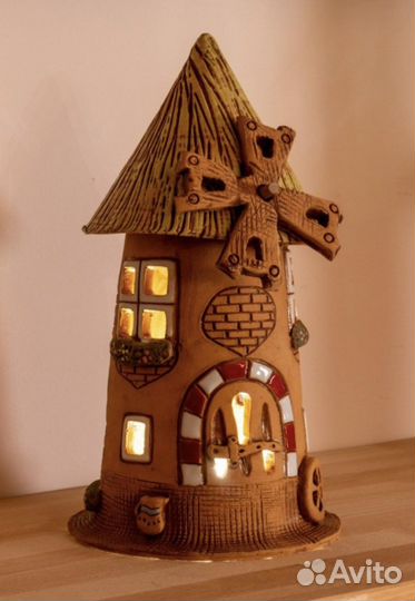 Светильник ночник керамический настольный