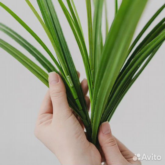 Искусственная трава осока 4 шт / Зелень для декора