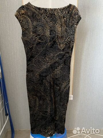 Платье вечернее, коричневое, размер 44-46
