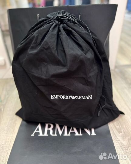 Рюкзак кожаный мужской Emporio Armani оригинал