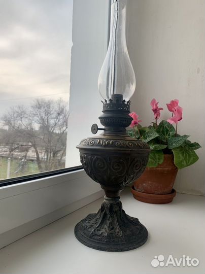 Немецкая керосиновая лампа винтаж