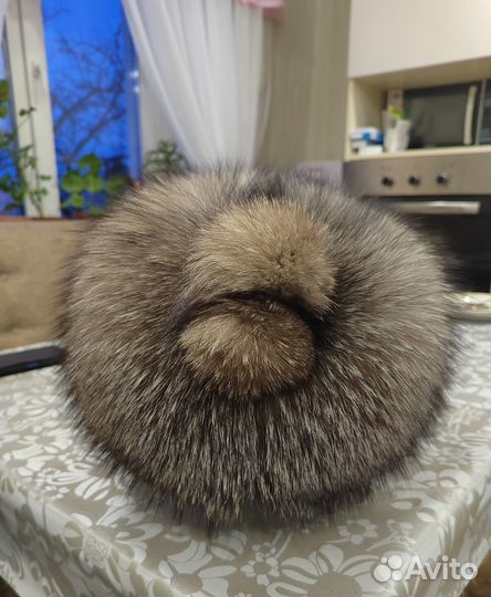 Шапка из чернобурки женская