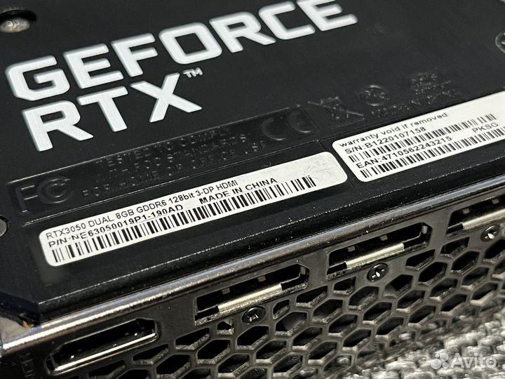 Palit GeForce RTX 3050 Dual 8GB