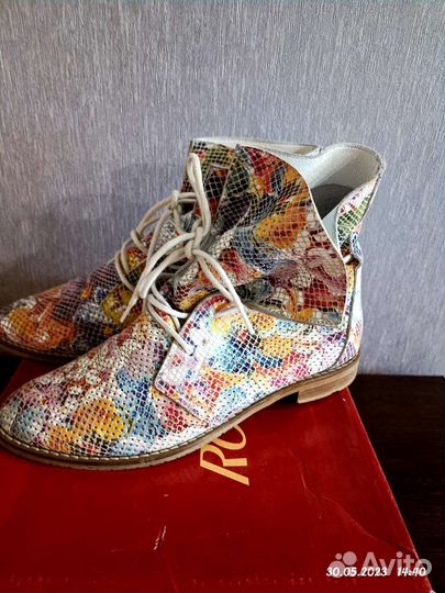 Летние ботинки 37 размер, натуральная кожа