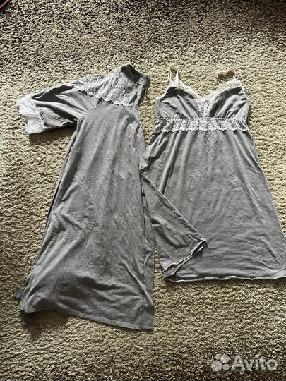 Комплект халат и сорочка в роддом