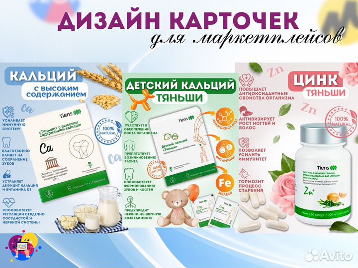 Инфографика для маркетплейс дизайн карточек