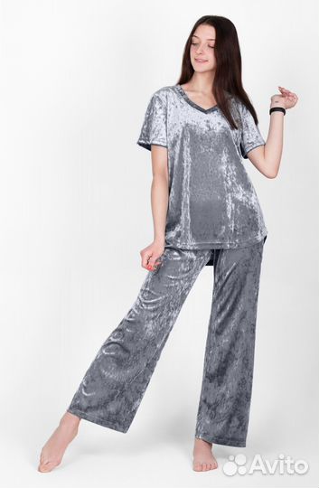 Женский домашний костюм. Бархат