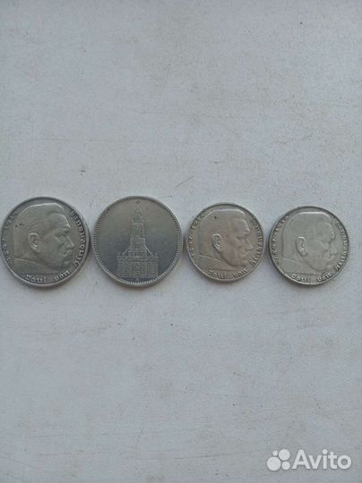 Монеты серебро