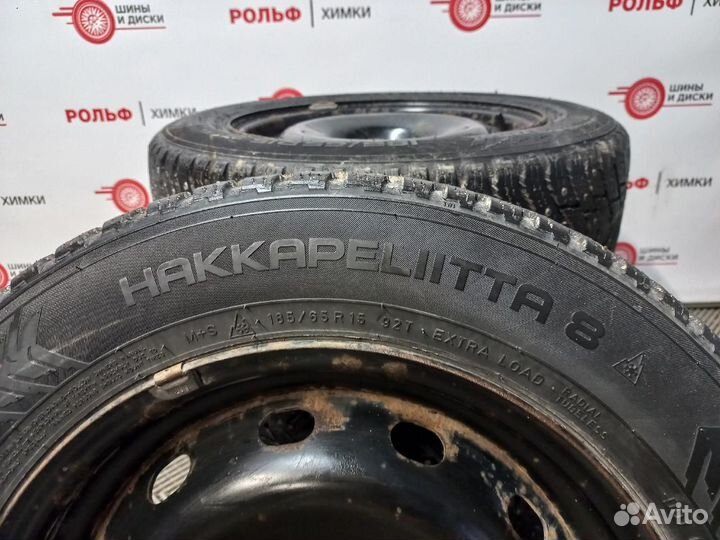 R15 Nokian hakkapeliitta 8 185/65, PCD 4x100 DIA 6