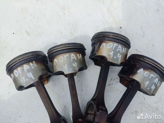 поршня рено логан. 4 стк 0. 6. 6 8 клапанов. поршня renault logan 1.