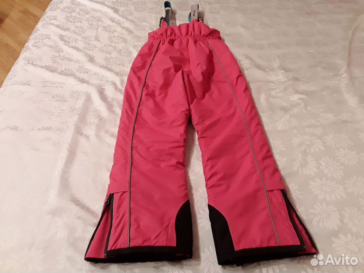 Полукомбинезон зимний для девочки 128 см