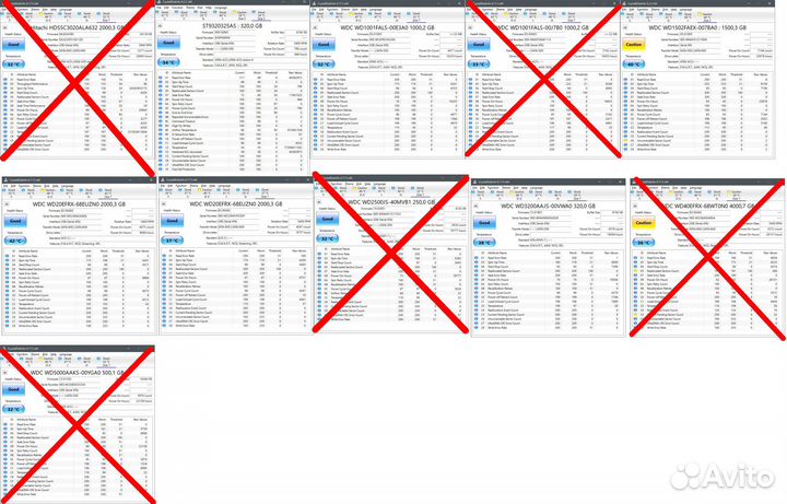 Продам жёсткие диски Б/У, список