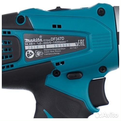 Дрель-шуруповерт аккумуляторная Makita DF347DWE Li