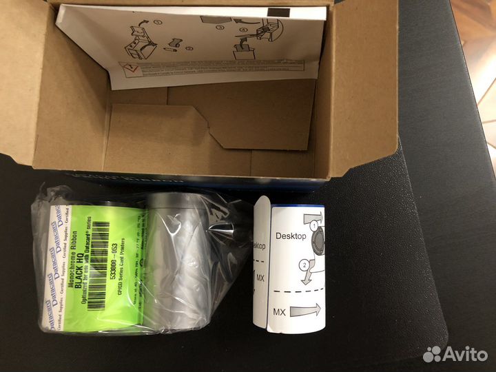 Datacard 533000-053, лента HQ Black GO green