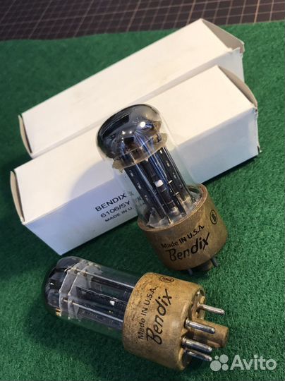 Радиолампы bendix 6106/5Y3GT NOS пара
