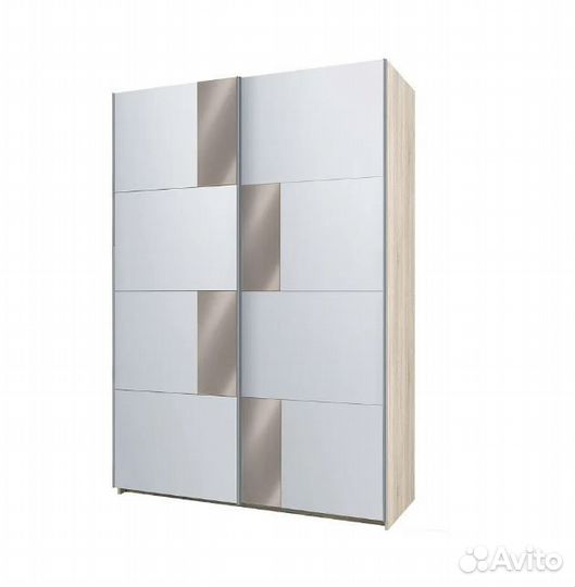 Шкаф-купе Fortune-6 1.6 м тип 4 сонома / белый / з