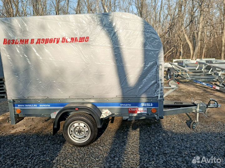 Легковой прицеп 2.5*1.5м с тентом и лебедкой