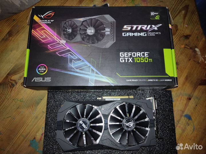 Видеокарта gtx 1050 ti asus rog strix