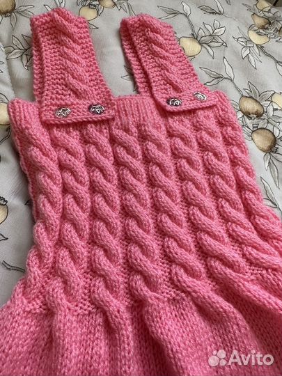 Вязаное платье