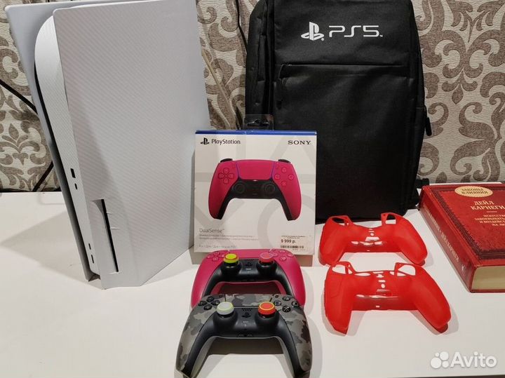 Sony playstation 5 +2 джостика + игры + зарядная