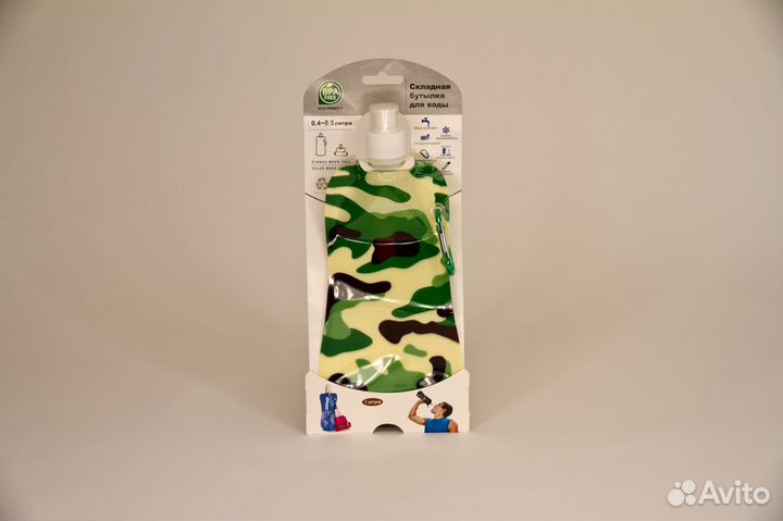 Складная бутылка для воды многоразовая