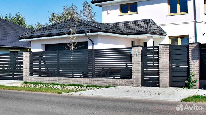 Металлический забор Жалюзи