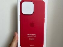 Чехол на iPhone 13 pro силикон Red. Оригинал