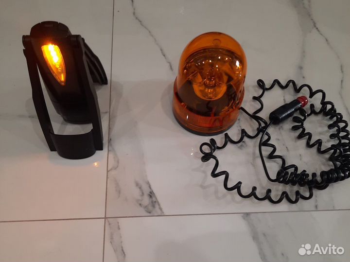 Мигалка оранжевая на магните